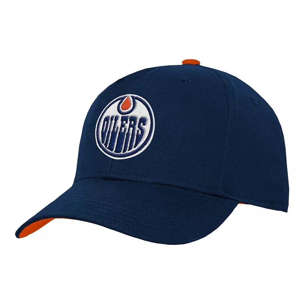 Edmonton Oilers Kids' Precurve Snapback Hat, NHL, Hockey