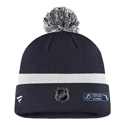 Toronto Maple Leafs Fanatics Authentic Pro Draft Cuffed Pom Knit Hat, NHL, Hockey