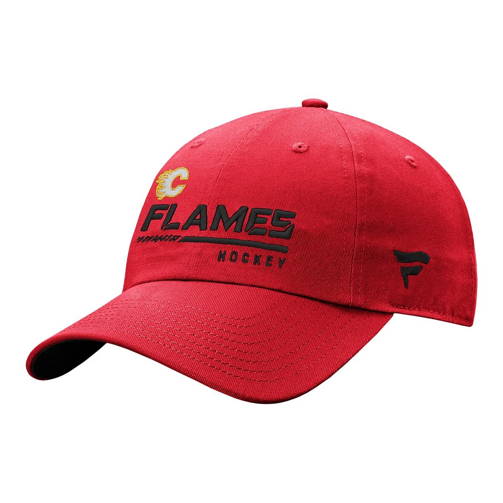 Calgary Flames Fanatics Authentic Pro Locker Room Hat, NHL, Hockey