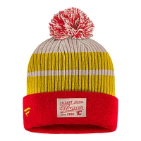 Calgary Flames Fanatics True Classics Pom Knit Hat, NHL, Hockey