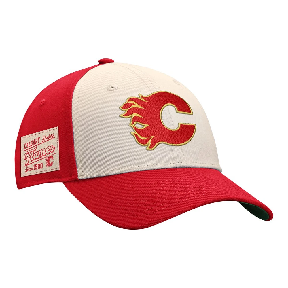 Calgary Flames Fanatics Men's True Classics Struct Adjustable Snapback Cap