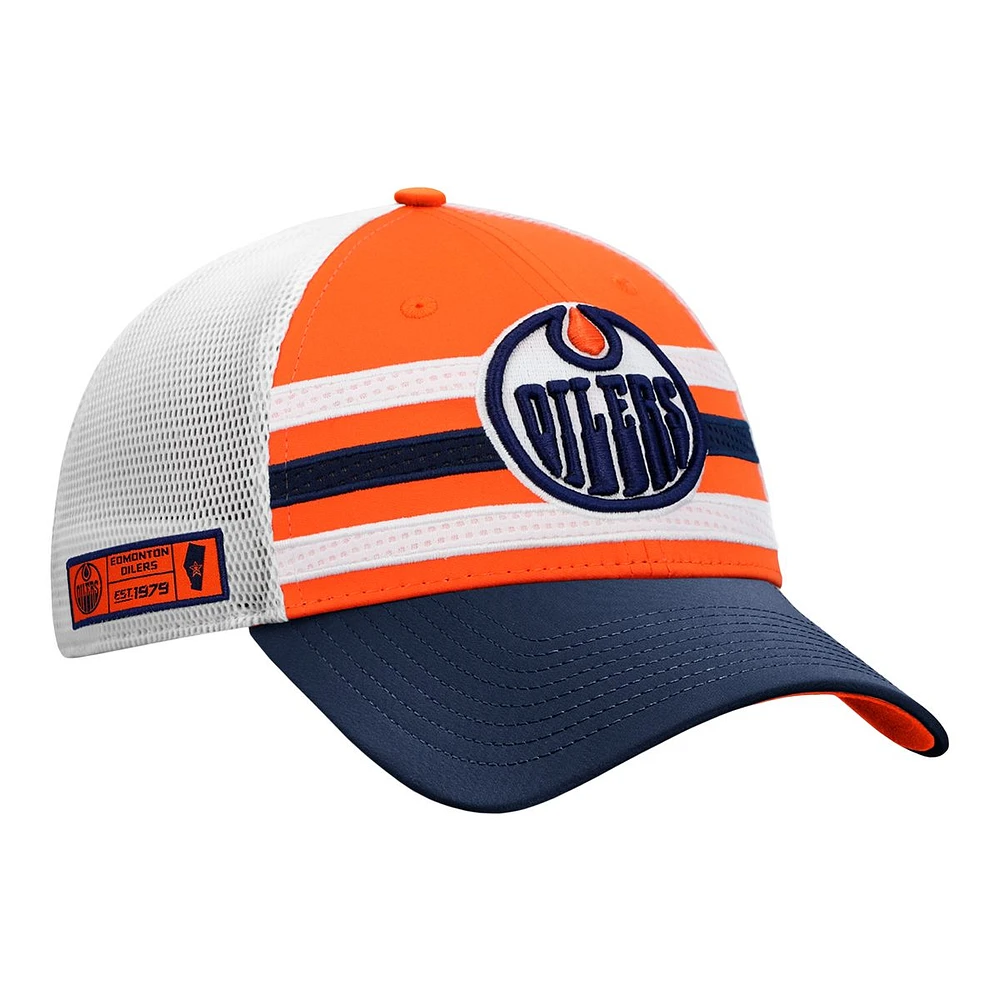 Edmonton Oilers Fanatics Authentic Pro Draft Hat, NHL, Hockey