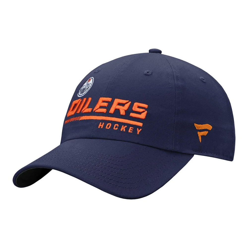 Edmonton Oilers Fanatics Authentic Pro Locker Room Hat, NHL, Hockey