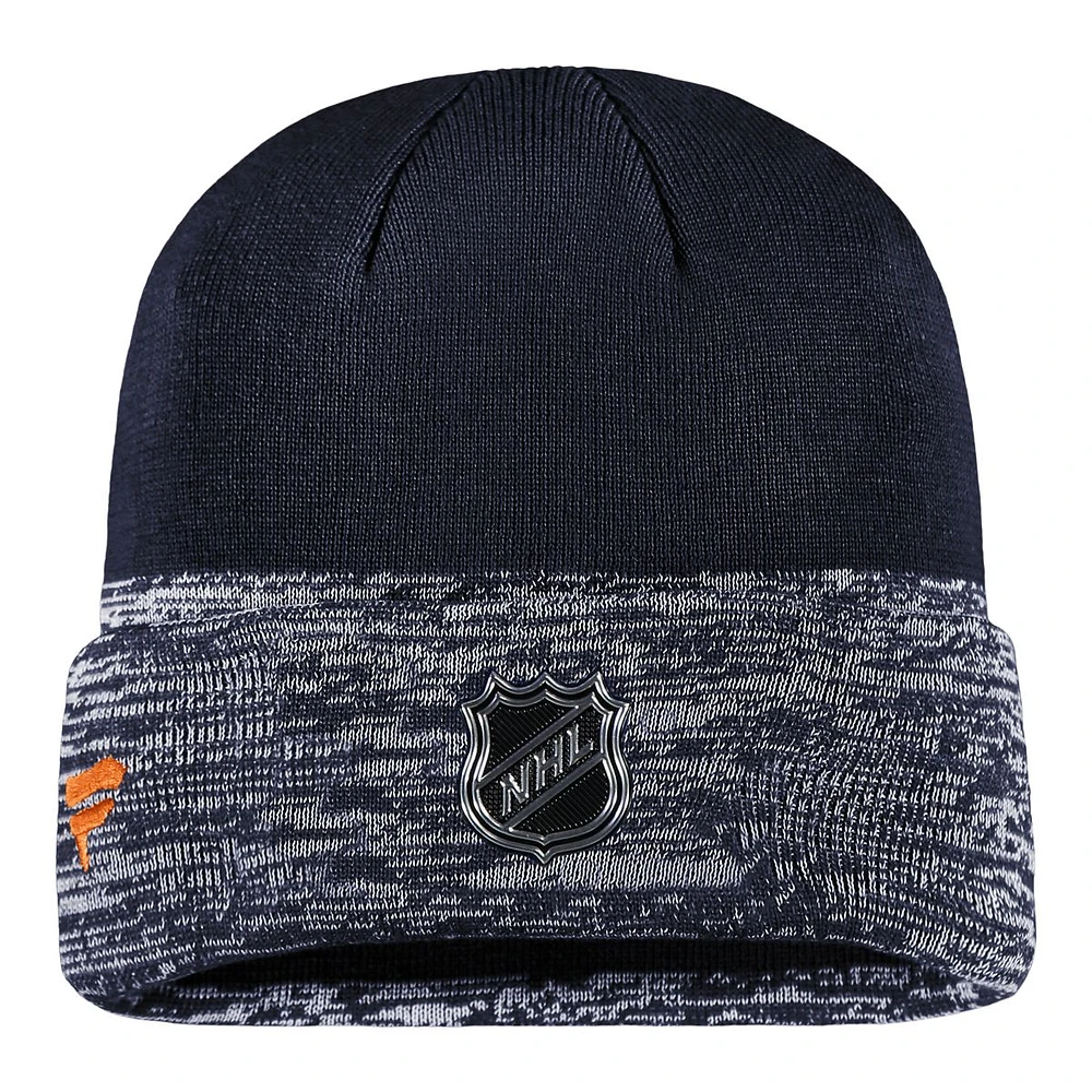 Edmonton Oilers Fanatics Authentic Pro Locker Room Cuffed Knit Hat, NHL, Hockey