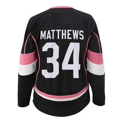 Girls Toronto Maple Leafs Auston Matthews Fashion Jersey