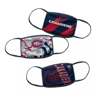 Youth Montreal Canadiens Face Mask – Non-Medical 3 Pack