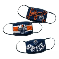 Girls' Edmonton Oilers Face Mask – Non-Medical 3 Pack