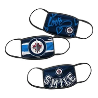 Girls' Winnipeg Jets Face Mask – Non-Medical 3 Pack