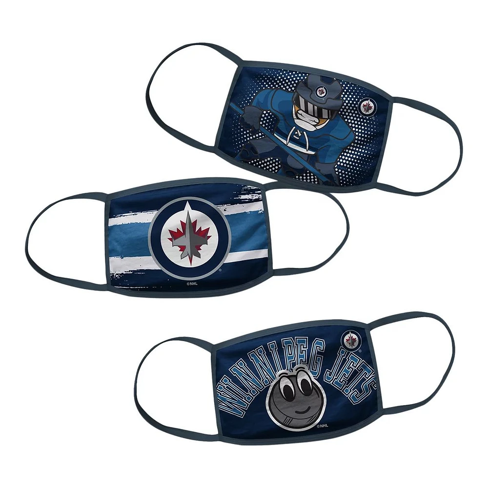 Child Winnipeg Jets Face Mask – Non-Medical 3 Pack