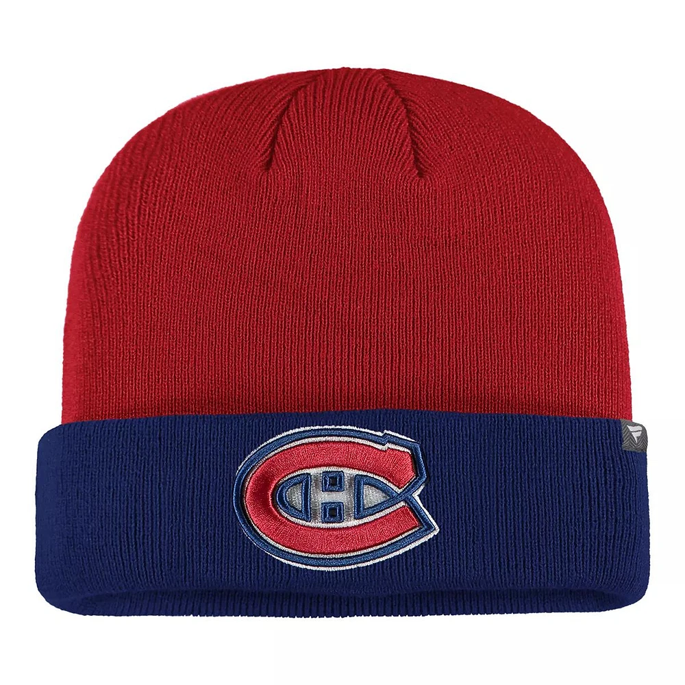 Montreal Canadiens Fanatics Holiday Cuffed Knit Hat, NHL, Hockey