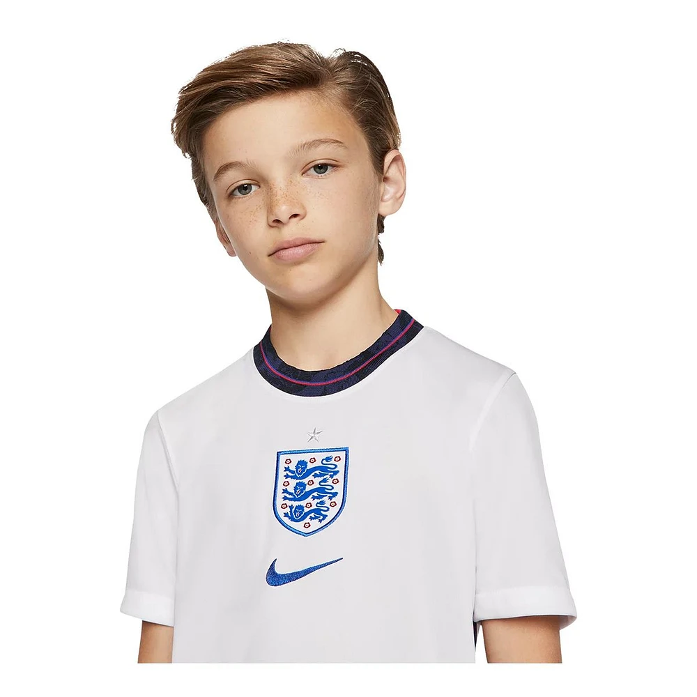 England Nike Youth Replica Soccer Jersey, Football, International