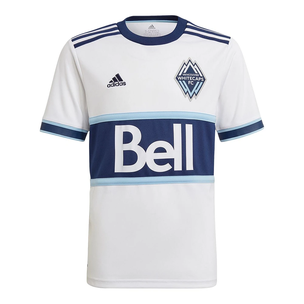 Vancouver Whitecaps 2021 adidas Youth Replica Soccer Jersey, Football, MLS