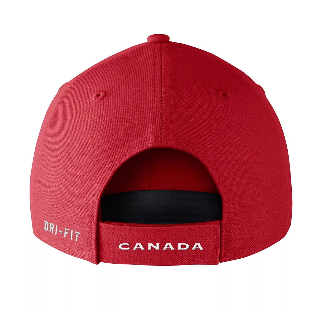 Team Canada Nike Dri-FIT Wool Adjustable Hat, IIHF, Hockey