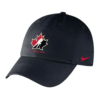 Team Canada Nike Heritage86 Adjustable Slouch Hat, IIHF, Hockey