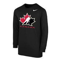 Youth Team Canada Nike Core Cotton Long Sleeve Shirt