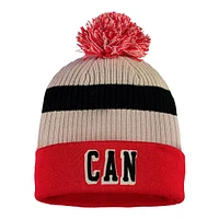 Team Canada Fanatics Cuffed Pom Knit Hat, IIHF, Hockey