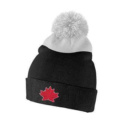 Team Canada Nike Women's Colourblock Pom Knit Hat, IIHF, Hockey