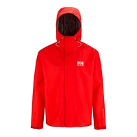 Helly Hansen Men's Seven J Hooded Rain Jacket, Waterproof, Breathable, Shell, Windbreaker