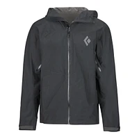 Black Diamond Men's Liquid Point GORE-TEX Hooded Rain Jacket, Waterproof, Lightweight, Shell