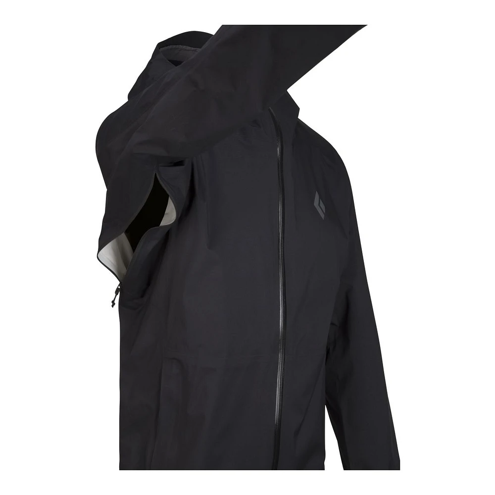 Black Diamond Men's Stormline Stretch 2.5L Rain Shell Jacket