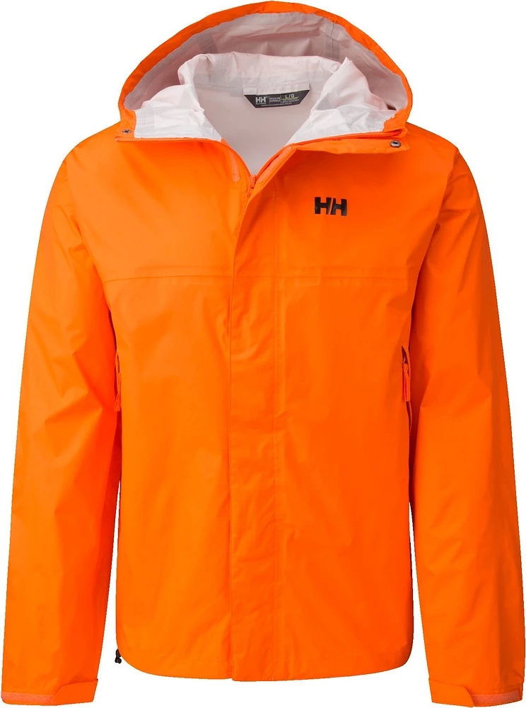 Helly Hansen Men's Loke Hooded Rain Jacket, Waterproof, Breathable, Hiking, Windbreaker