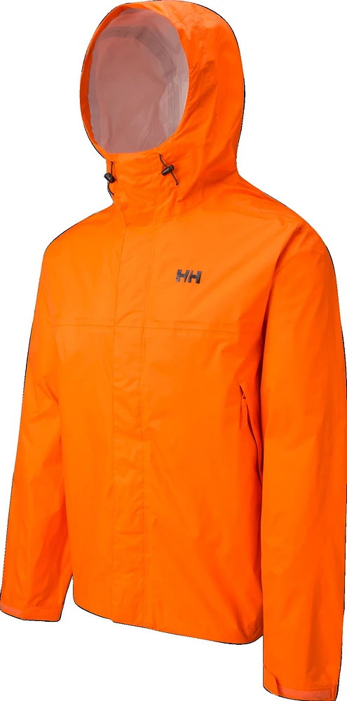 Helly Hansen Men's Loke Hooded Rain Jacket, Waterproof, Breathable, Hiking, Windbreaker