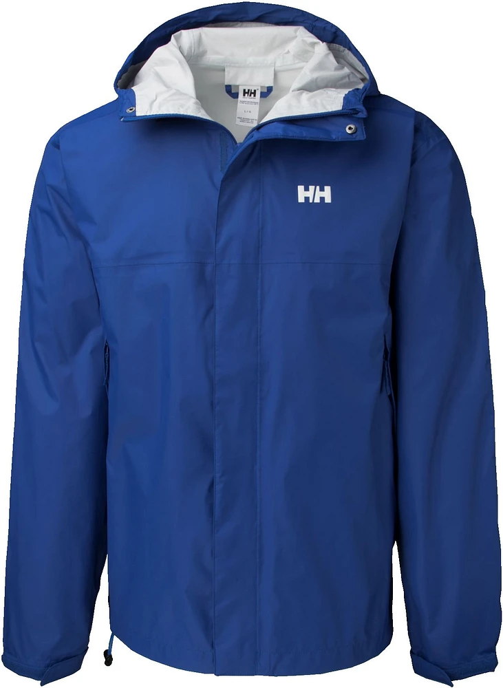 Helly Hansen Men's Loke Hooded Rain Jacket, Waterproof, Breathable, Hiking, Windbreaker