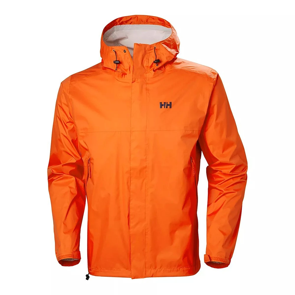 Helly Hansen Men's Loke Hooded Rain Jacket, Waterproof, Breathable, Hiking, Windbreaker