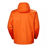 Helly Hansen Men's Loke Hooded Rain Jacket, Waterproof, Breathable, Hiking, Windbreaker