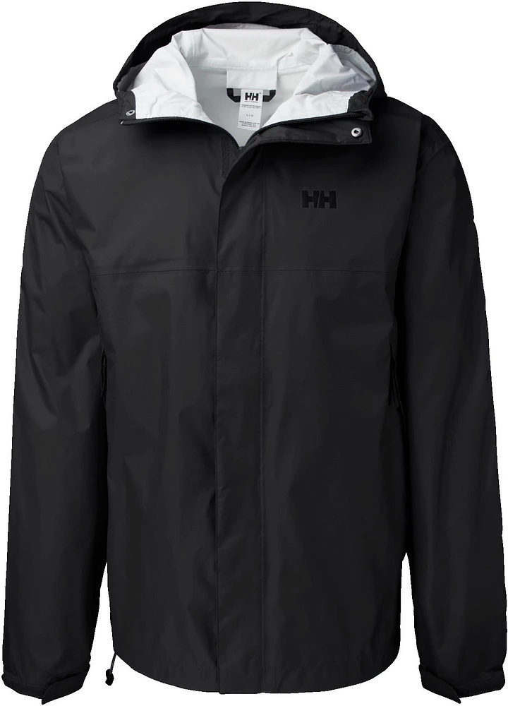 Helly Hansen Men's Loke Hooded Rain Jacket, Waterproof, Breathable, Hiking, Windbreaker