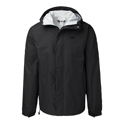 Helly Hansen Men's Loke Hooded Rain Jacket, Waterproof, Breathable, Hiking, Windbreaker