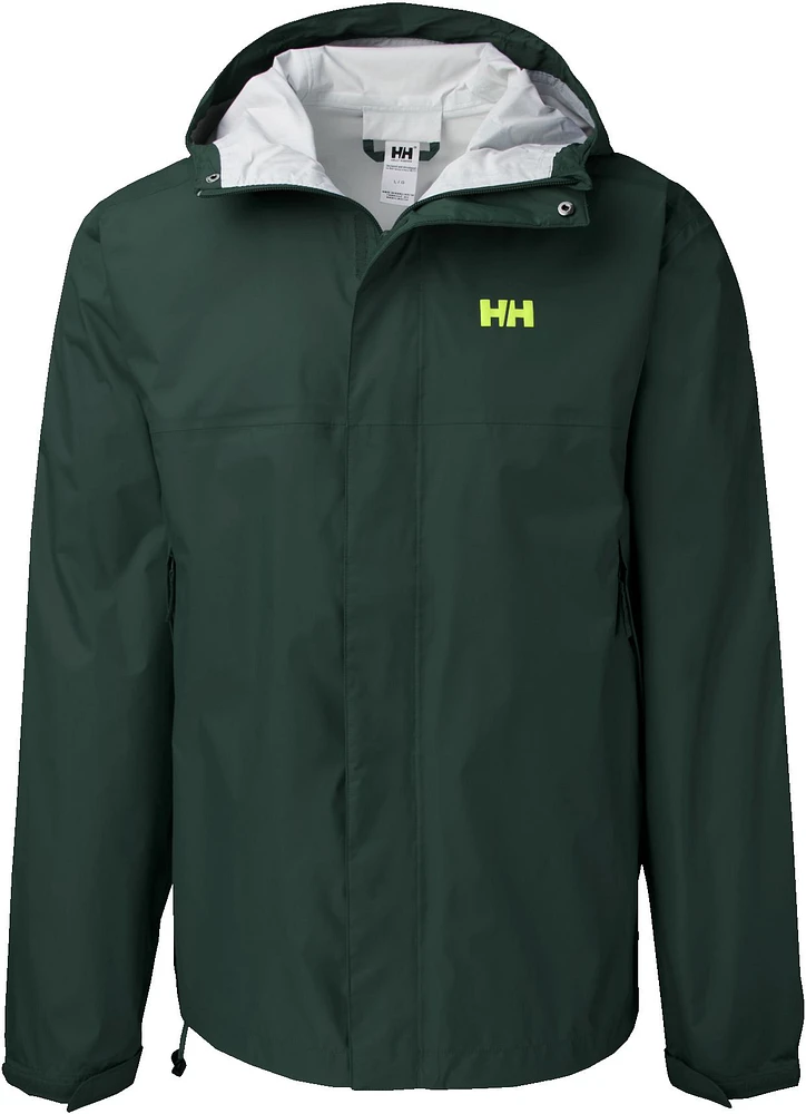 Helly Hansen Men's Loke Hooded Rain Jacket, Waterproof, Breathable, Hiking, Windbreaker