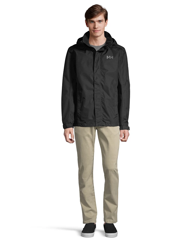 Helly Hansen Men's Dubliner Hooded Jacket, Waterproof, Breathable, Lightweight, Windbreaker