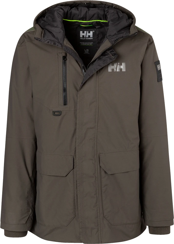 Helly Hansen Men's Svalbard Winter Parka/Jacket, Long, Insulated Synthetic, Hooded, Water Repellent