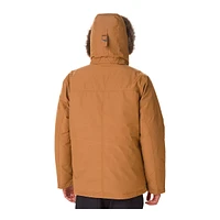 Columbia Men's Marquam Peak Winter Jacket, Long, Insulated Down, Hooded, Water Resistant