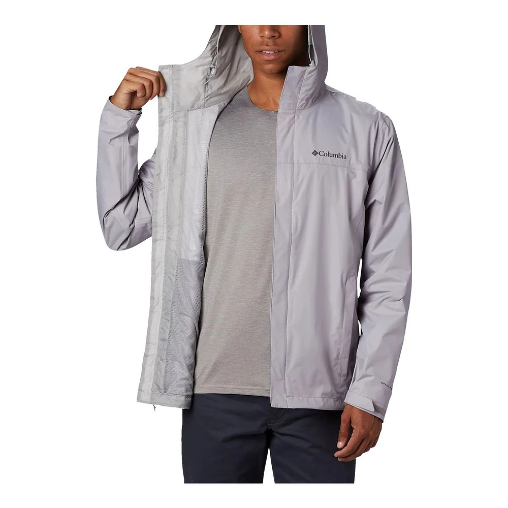 Columbia Men's Watertight II Hooded Rain Jacket, Waterproof, Breathable, Packable, Hiking