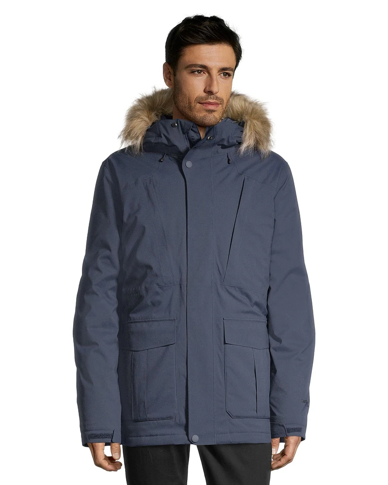 Woods Men's Smythe Stretch Winter Parka/Jacket, Long, Insulated Down, Hooded, Waterproof