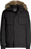 Woods Men's Worthington Down Bomber Winter Jacket, Long, Insulated, Hooded