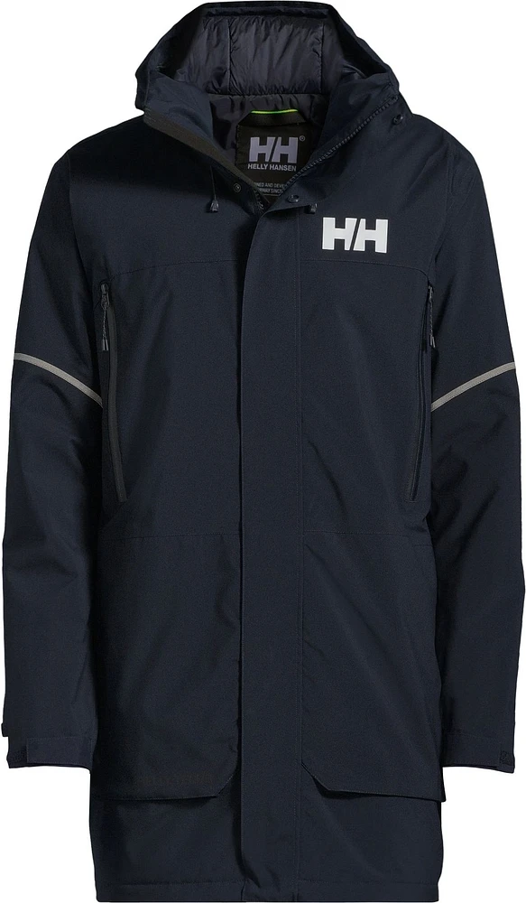 Helly Hansen Men's Oslo Winter Parka/Jacket, Long, Insulated Synthetic, Hooded, Waterproof