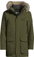 Helly Hansen Men's Reine Winter Parka/Jacket, Long, Insulated Synthetic, Hooded, Waterproof