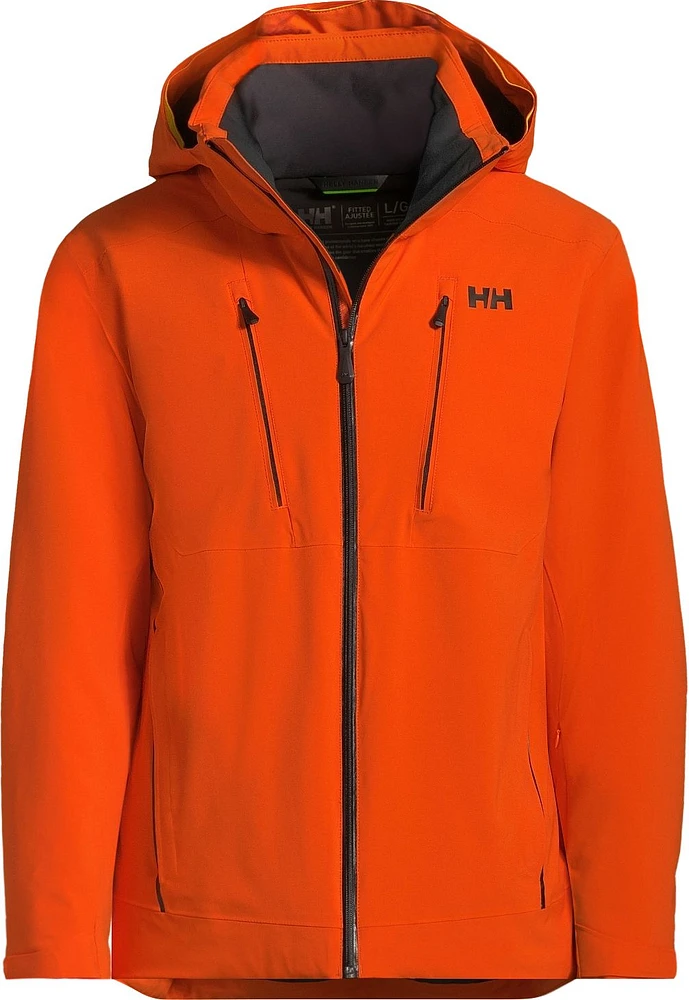 Helly Hansen Men's Alpha 3.0 Winter Ski Jacket, Insulated, Hooded, Waterproof