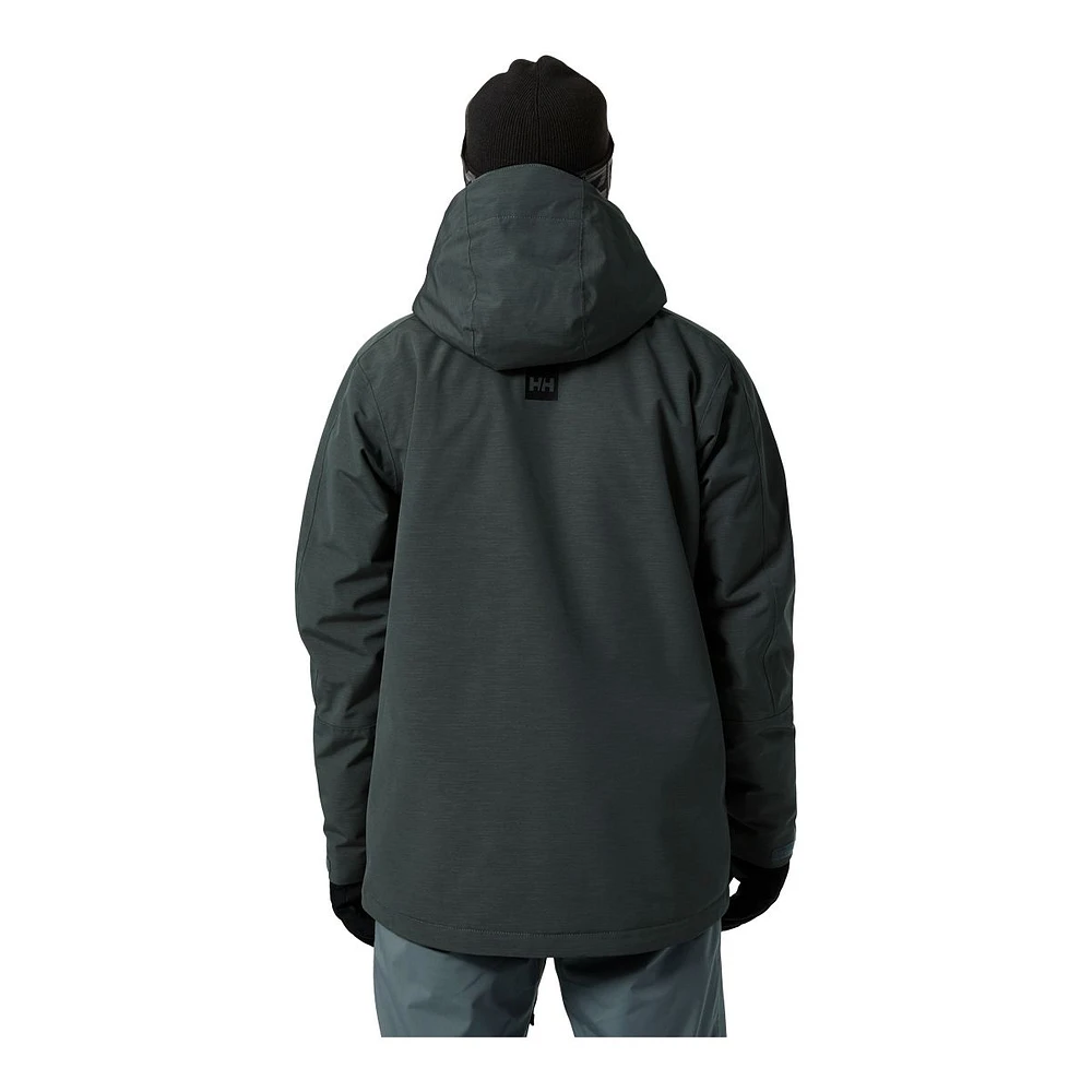 Helly Hansen Men's Juniper 3.0 Winter Ski Jacket, Insulated, Hooded, Waterproof, Breathable