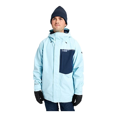 Burton Men's GORE-TEX Powline Winter Snowboard Jacket, Insulated, Hooded, Waterproof