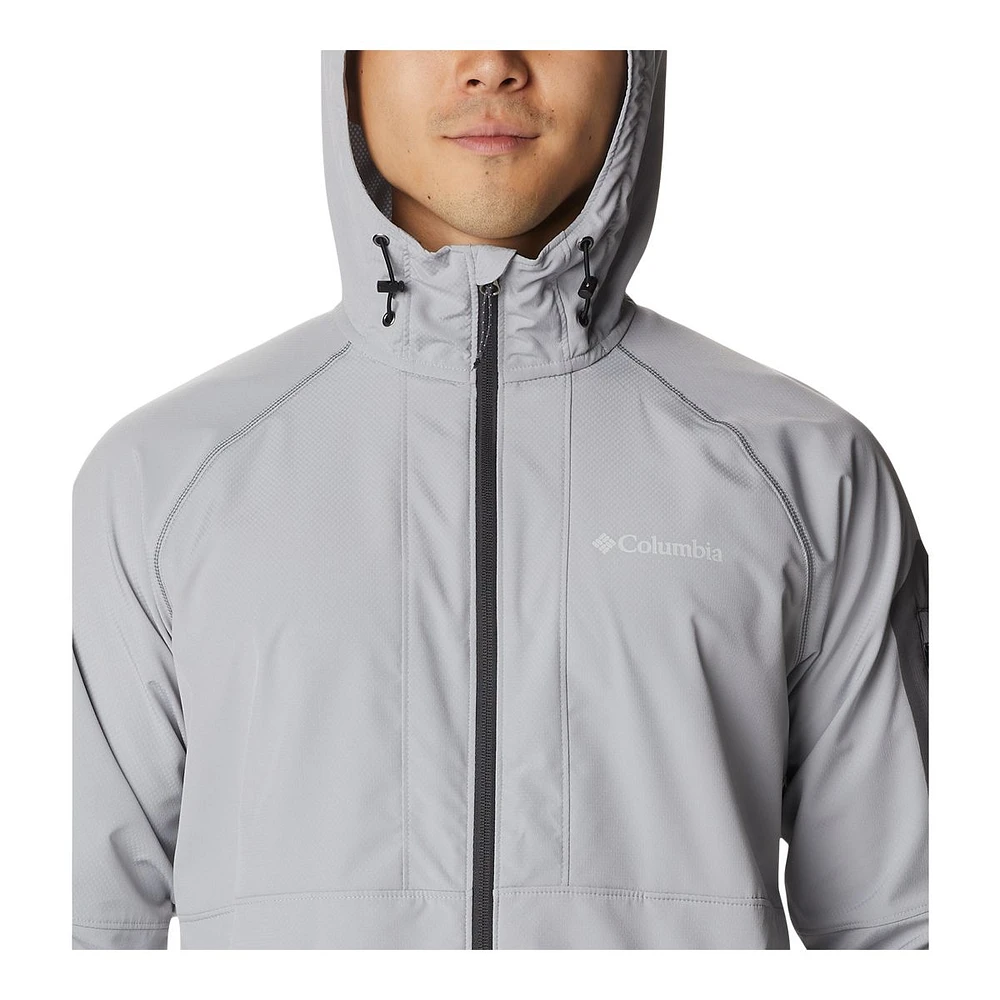 Columbia Men's Tall Heights Water Resistant Hooded Softshell Jacket