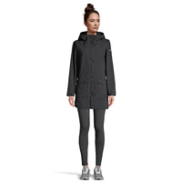 Columbia Women's Here and There Trench Rain Jacket, Waterproof, Hooded, Breathable, Long