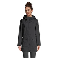 Columbia Women's Here and There Trench Rain Jacket, Waterproof, Hooded, Breathable, Long