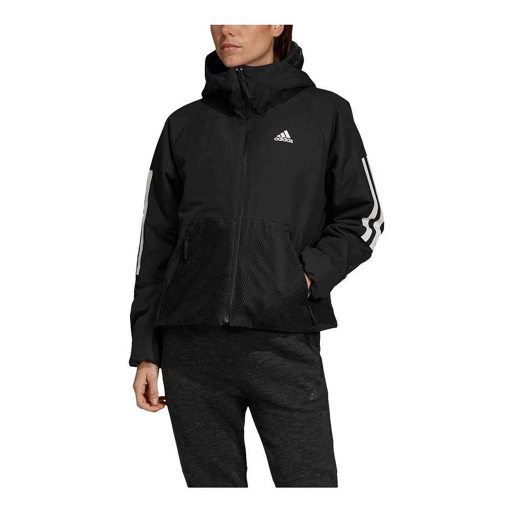 adidas Women's BTS 3-Stripes Hooded Jacket