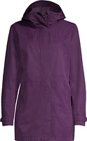 Woods Women's Monolith 2L Mid-Length Hooded Rain Jacket, Waterproof, Breathable, Shell