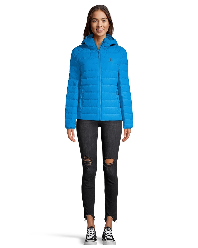 Woods Women's Bennington Midlayer Puffer Jacket, Lightweight, Insulated Down, Hooded