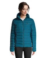 Woods Women's Bennington Midlayer Puffer Jacket, Lightweight, Insulated Down, Hooded